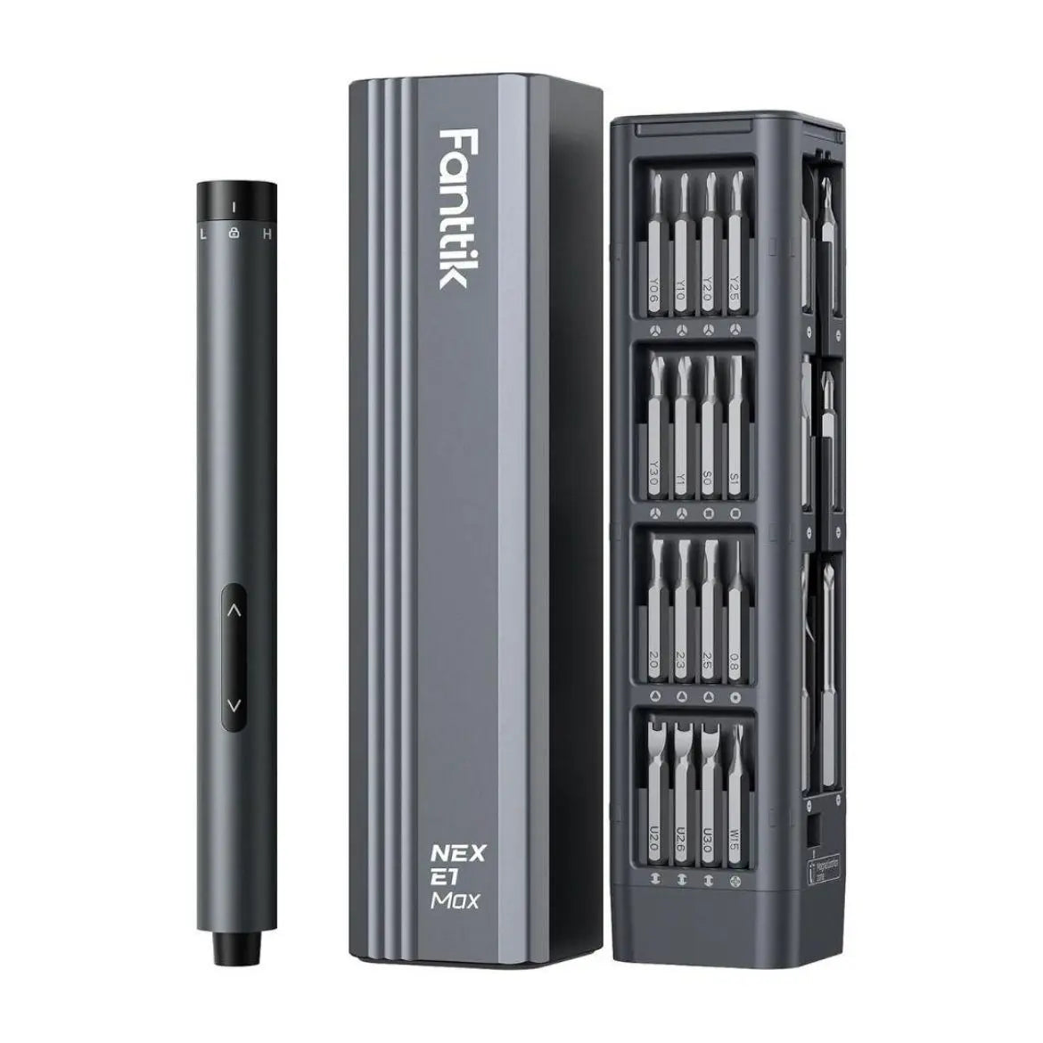 Fanttik E1 MAX 3.7V Mini Electric Screwdriver with 50-In-1 Magnetic Bit Set and Hex Magnetic Storage - Versatile Repair Tool for Phones, Cameras, Laptops, and 3D Printers
