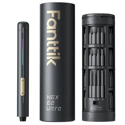 Fanttik E1 MAX 3.7V Mini Electric Screwdriver with 50-In-1 Magnetic Bit Set and Hex Magnetic Storage - Versatile Repair Tool for Phones, Cameras, Laptops, and 3D Printers