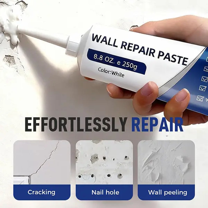 Professional Drywall Repair Kit with Scraper - 2026 Quick-Drying Wall Mending Agent for Holes and Cracks, White Spackle Paste for DIY Home Repairs