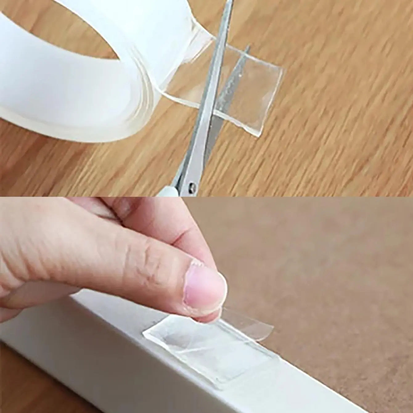 Ultra-Strong Double-Sided Adhesive Tape, Transparent Nano Tape Multi-Purpose Sticky Pad for Easy Picture Hanging and Waterproof Wall Stickers, Multipurpose Removable Adhesive, Adhesive Tape for Bathroom Mirror