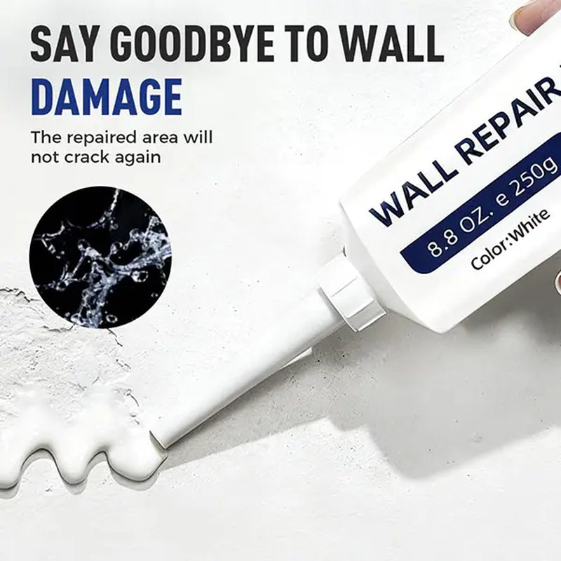 Professional Drywall Repair Kit with Scraper - 2026 Quick-Drying Wall Mending Agent for Holes and Cracks, White Spackle Paste for DIY Home Repairs