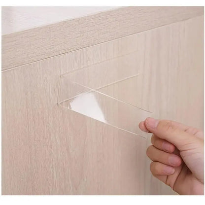 Ultra-Strong Double-Sided Adhesive Tape, Transparent Nano Tape Multi-Purpose Sticky Pad for Easy Picture Hanging and Waterproof Wall Stickers, Multipurpose Removable Adhesive, Adhesive Tape for Bathroom Mirror