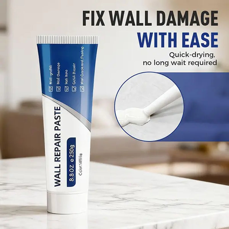 Professional Drywall Repair Kit with Scraper - 2026 Quick-Drying Wall Mending Agent for Holes and Cracks, White Spackle Paste for DIY Home Repairs