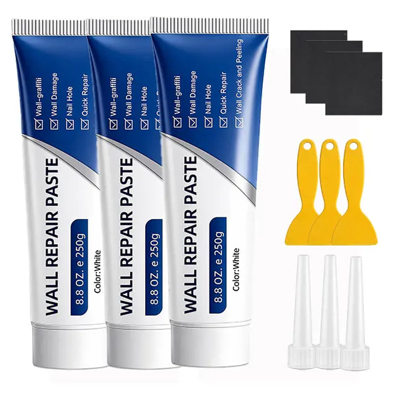 Professional Drywall Repair Kit with Scraper - 2026 Quick-Drying Wall Mending Agent for Holes and Cracks, White Spackle Paste for DIY Home Repairs